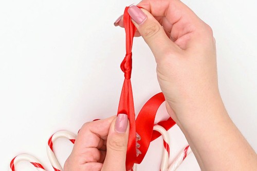 Candy Cane Wreath