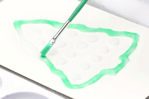 Christmas Salt Painting
