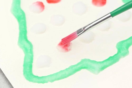 Christmas Salt Painting