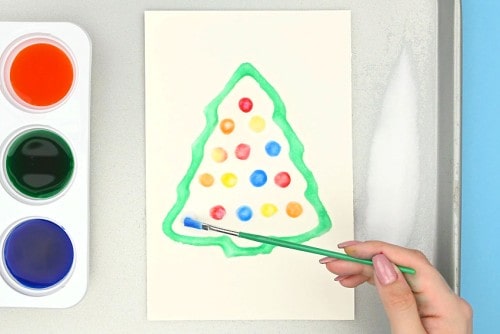 Christmas Salt Painting