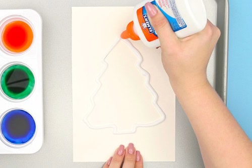 Christmas Salt Painting