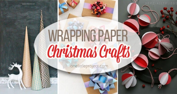 Wrapping paper Christmas crafts