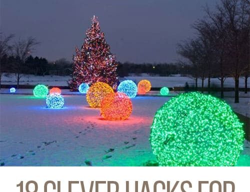 18 Clever Hacks for Christmas Lights – Brighten Up Your Holidays Some people are so creative! All of these are SO BEAUTIFUL, I just wish there were more hours in a day to try them all!
