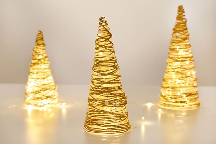 DIY twine Christmas tree