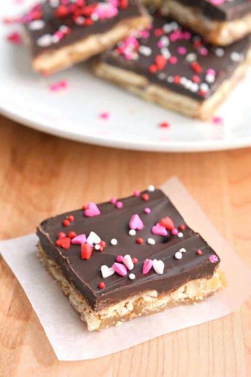 This saltine cracker toffee is incredibly addictive! It's so simple to make but it tastes amazing!! You NEED to try these!!