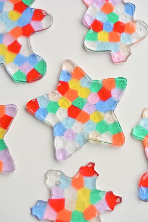 Easy DIY Christmas Ornaments - Melted Bead Ornaments