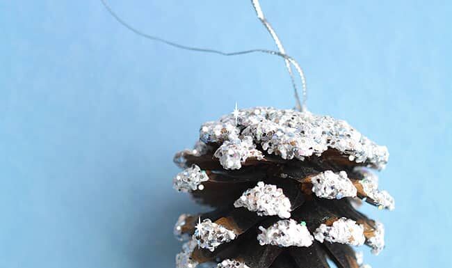 Frosted Pinecones Snow frosted pinecones on a blue background