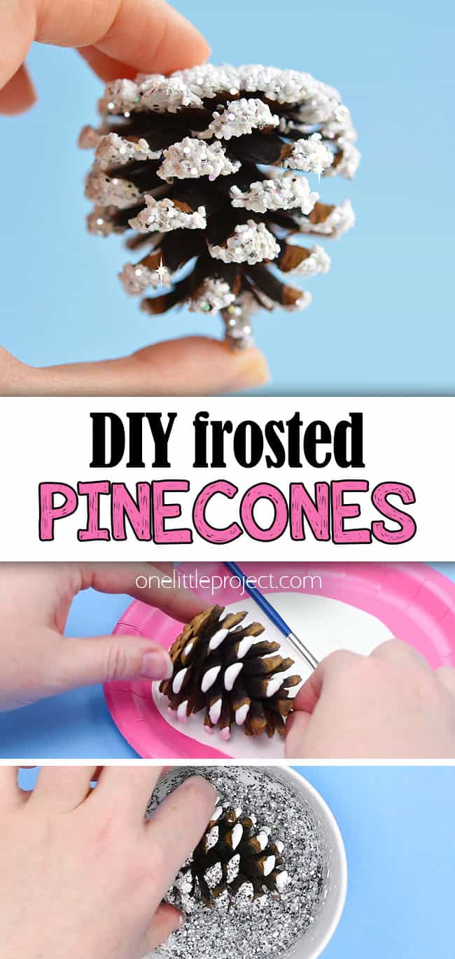 Snow Covered Pinecones Snow covered pinecones tutorial