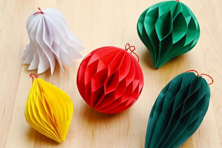 Templates for paper honeycomb ornaments