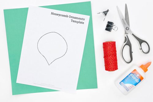 Honeycomb Ornament Supplies