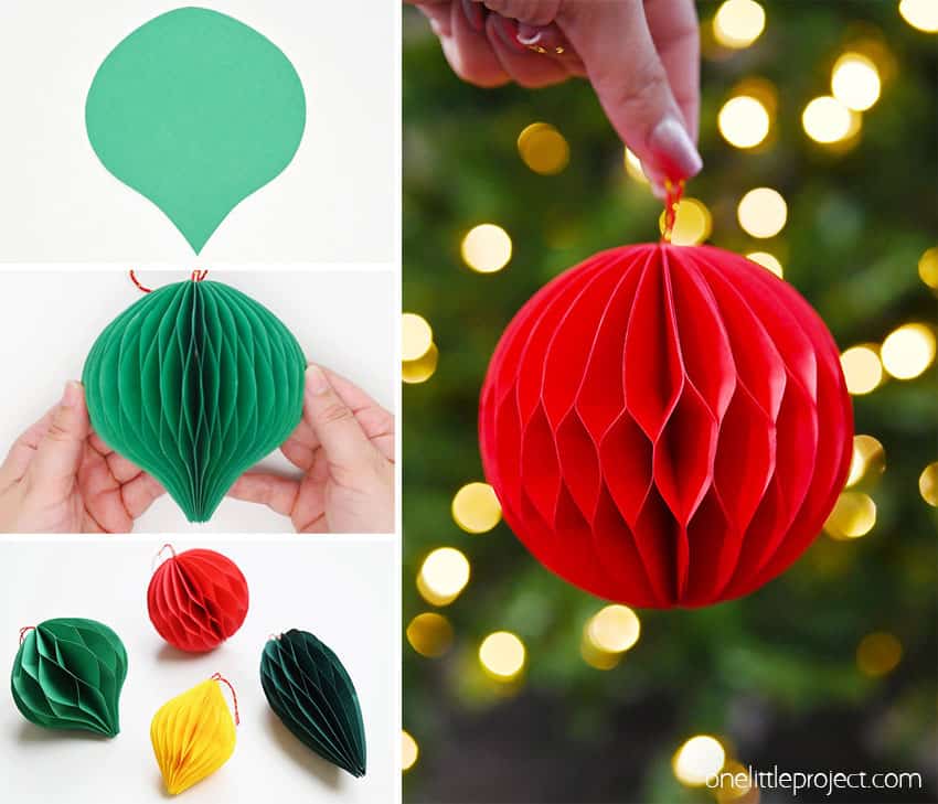 DIY honeycomb ornament