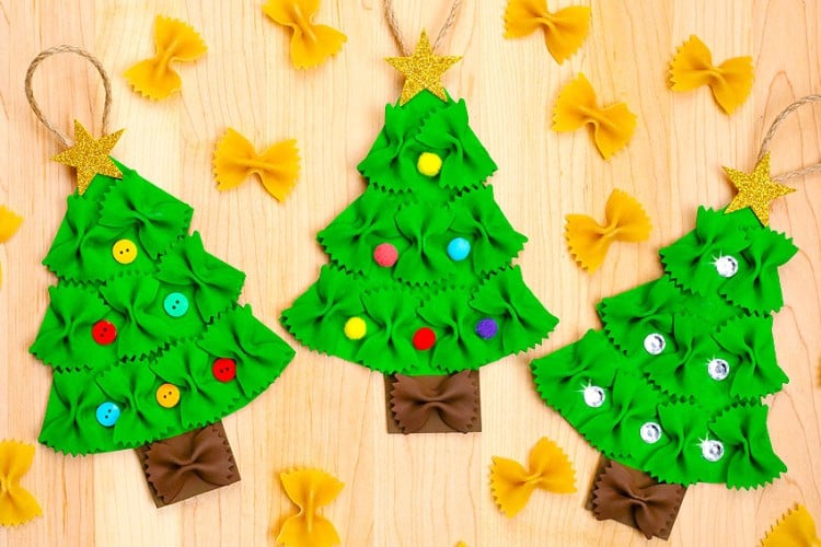 Noodle Christmas trees