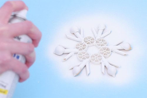 Pasta Snowflakes