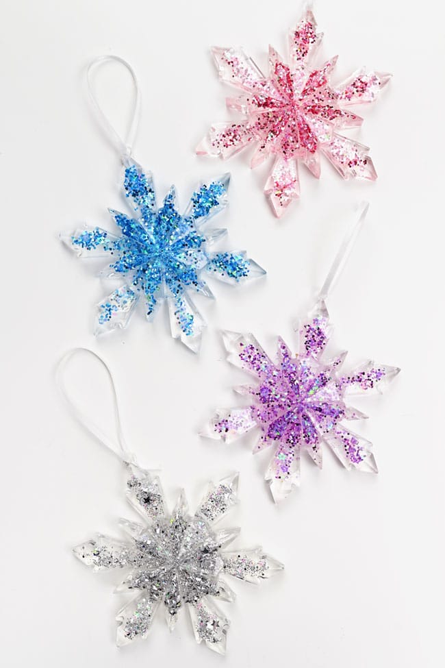 Resin Snowflake Ornaments
