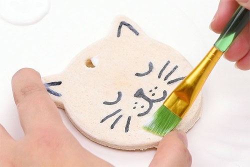 Salt Dough Cat Ornaments