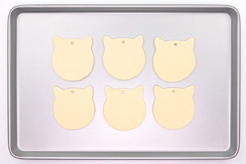 Salt Dough Cat Ornaments