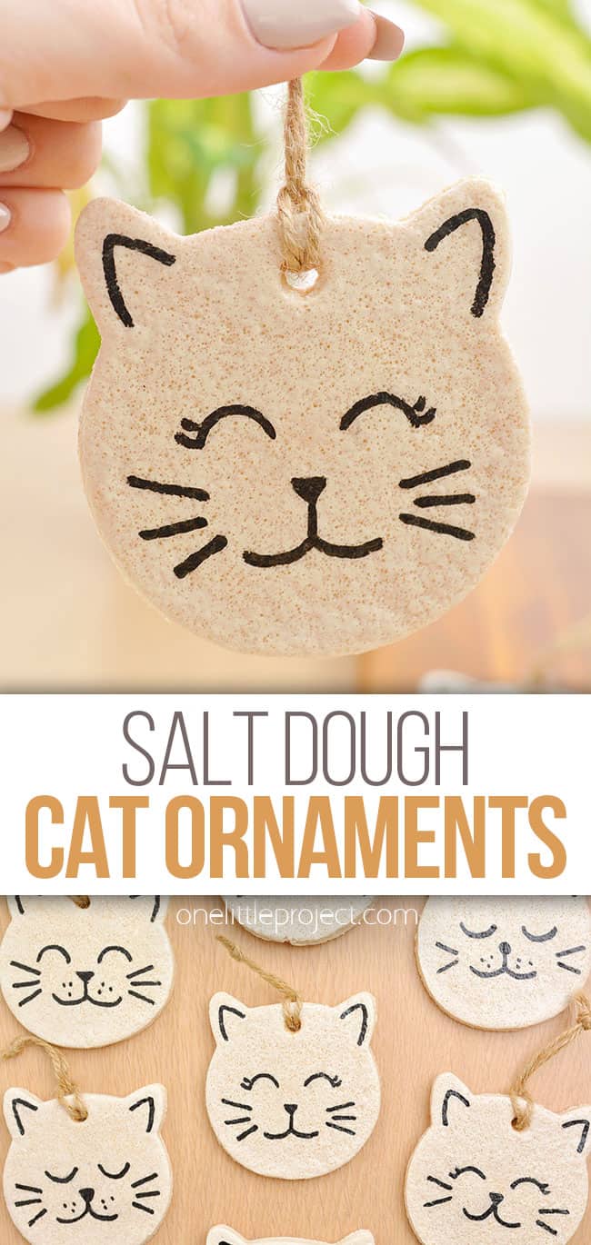 Easy Salt Dough Cats Cat salt dough ornaments