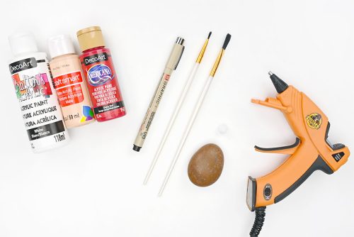 Santa Painted Rocks Supplies