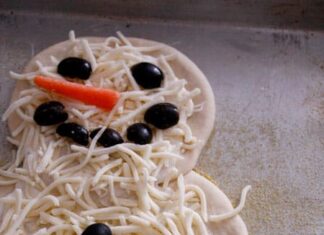 How to Make Snowman Pizza Recipe – A Cute and Delicious Winter Meal Idea snowman pizza