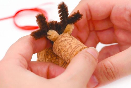 Wine Cork Reindeer