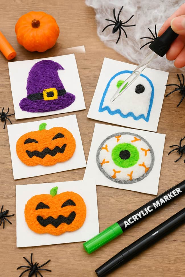 Expanding Halloween Sponge Paper Expanded puffy Halloween sponge paper drawings
