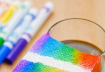 How to Make Rainbow Slime Rainbow growing up a paper towel