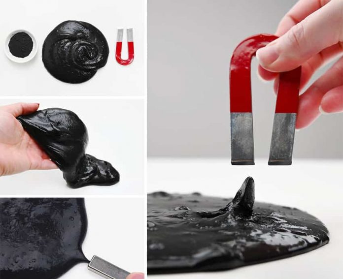 DIY magnetic slime recipe