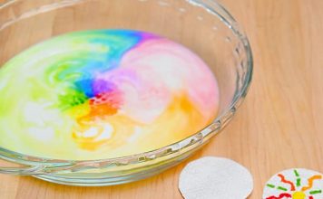 Magic Milk Art Project – Fun Science & Art Experiment for Kids Making colorful art with paper towels, marker, and food coloring