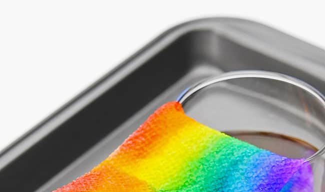 Grow a Rainbow Experiment | Growing a Rainbow STEM Activity Fully grown paper towel rainbow