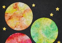 Easy Coffee Filter Planets Tutorial for Kids coffee filter planets paper craft step 1 - Build the coffee filter planets paper craft step by step