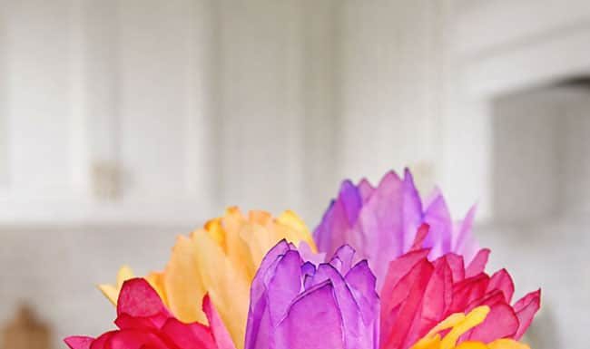 Easy Coffee Filter Tulips Tutorial for Kids coffee filter tulips paper craft step 1 - How to Make Coffee Filter Tulips