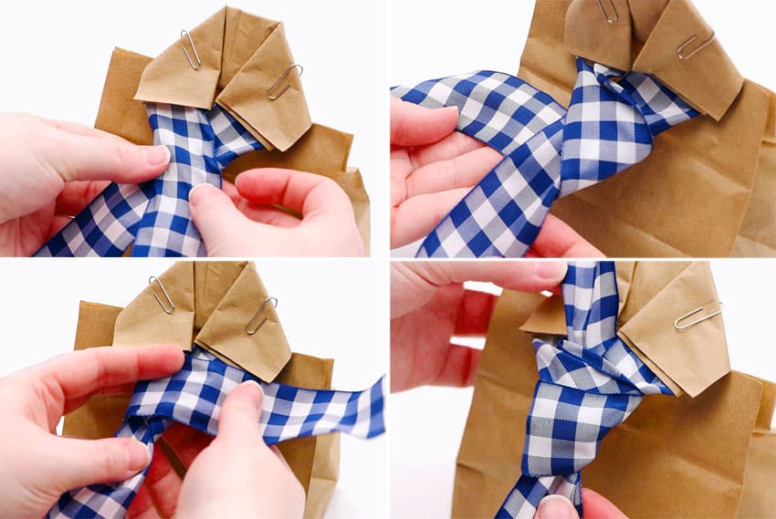 father’s day gift bags paper craft instruction image 9