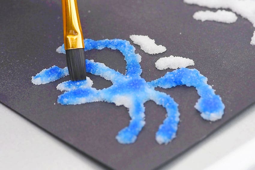 fireworks salt painting painting craft instruction image 11