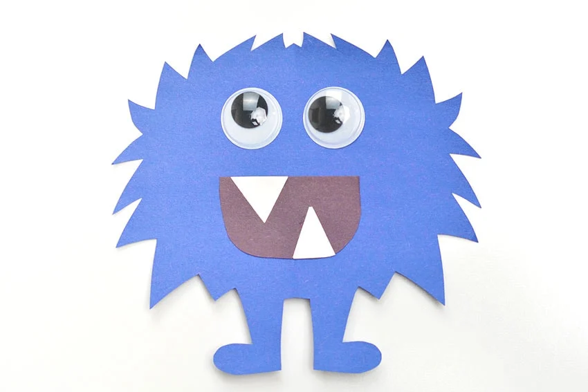 folded paper monsters paper craft instruction image 13