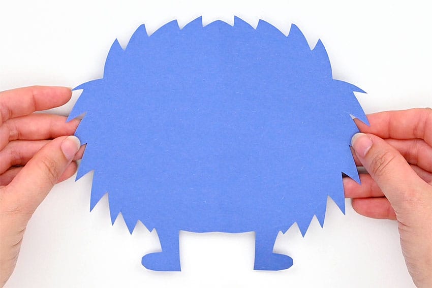 folded paper monsters paper craft instruction image 7
