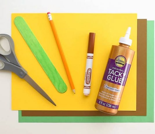 Easy Handprint Sunflower Tutorial for Kids handprint sunflower paper craft instruction image 1