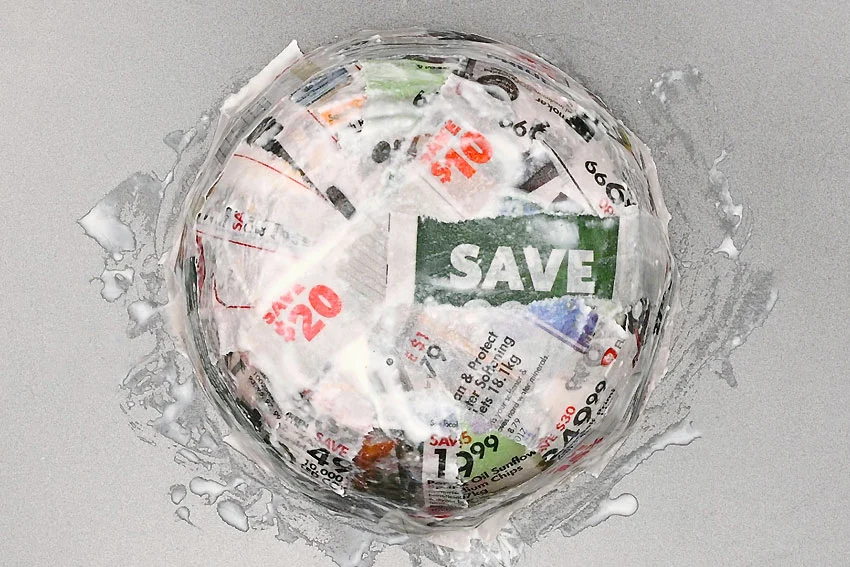 paper mache paper craft instruction image 10