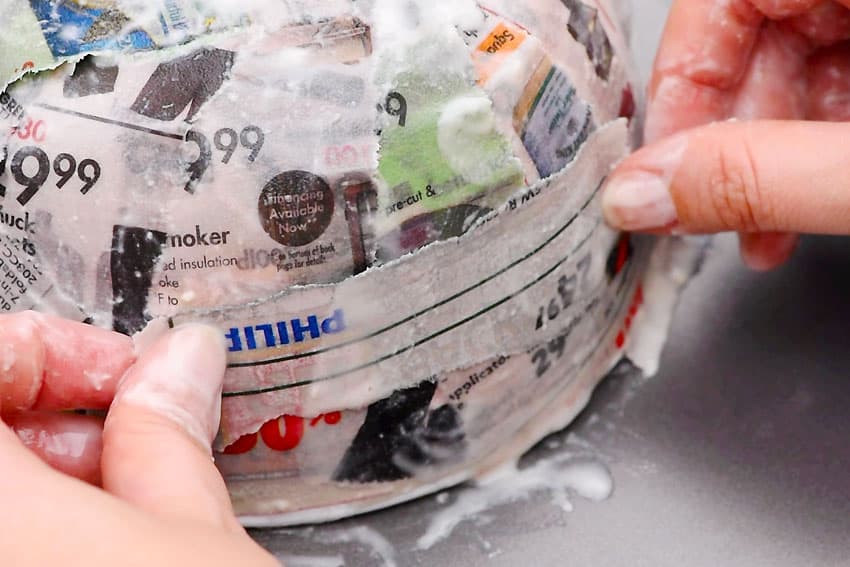 paper mache paper craft instruction image 9