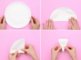 Easy Paper Plate Flowers Tutorial for Kids paper plate flowers paper craft instruction image 1