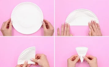 Easy Paper Plate Flowers Tutorial for Kids paper plate flowers paper craft instruction image 1
