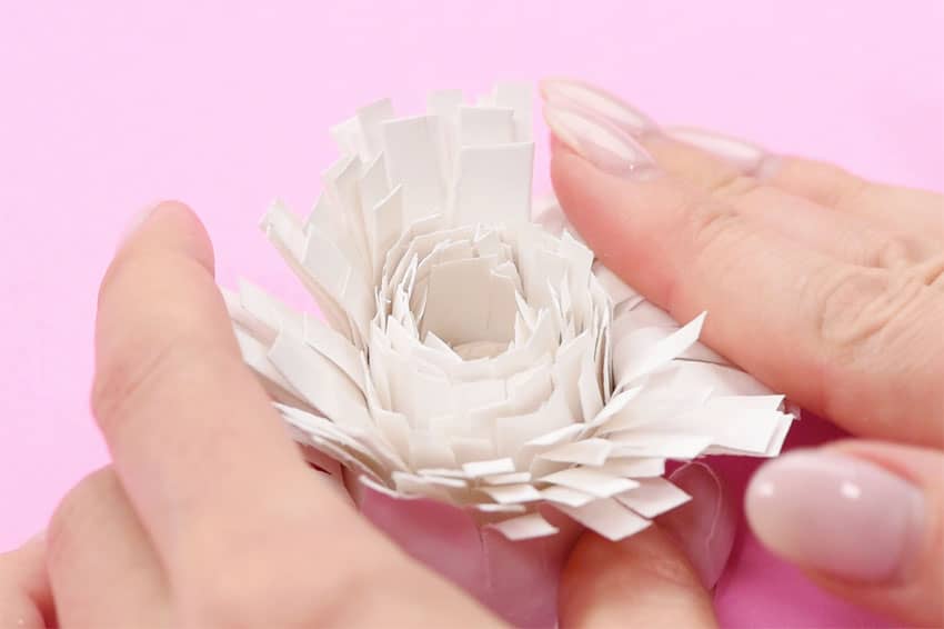 paper plate flowers paper craft instruction image 17