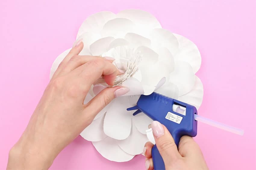 paper plate flowers paper craft instruction image 20