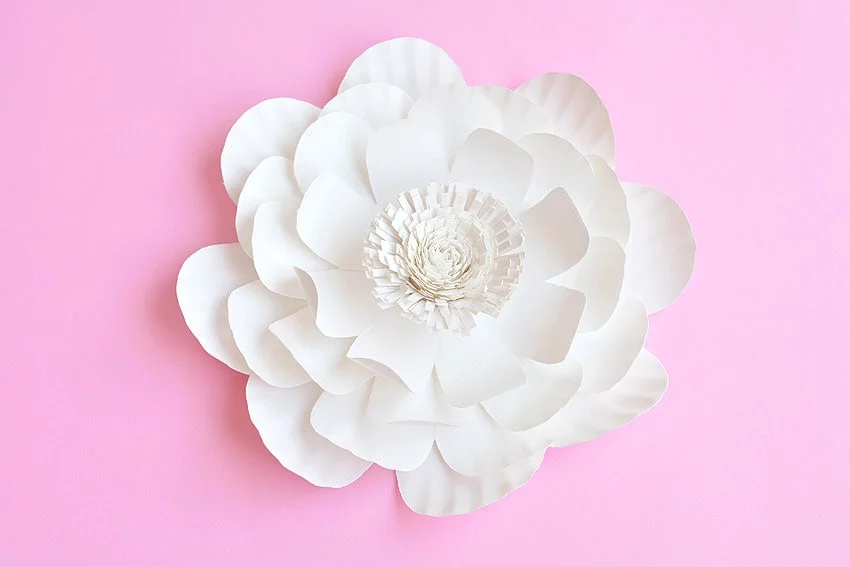 paper plate flowers paper craft instruction image 21