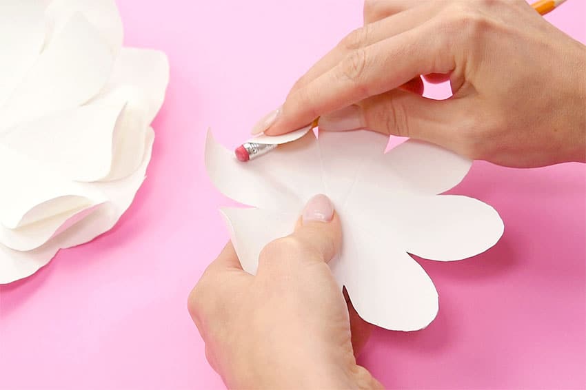 paper plate flowers paper craft instruction image 9