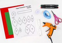 Easy Paper Poinsettia Tea Light Tutorial for Kids paper poinsettia tea light paper craft instruction image 1