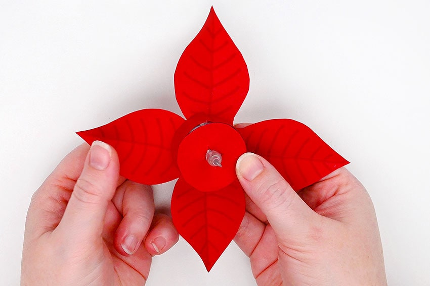 paper poinsettia tea light paper craft instruction image 16