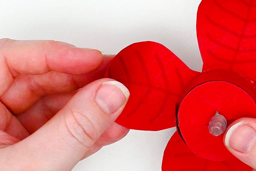 paper poinsettia tea light paper craft instruction image 17