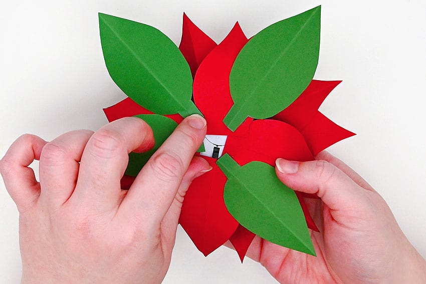 paper poinsettia tea light paper craft instruction image 25