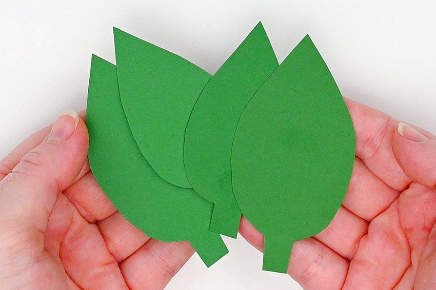 paper poinsettia tea light paper craft instruction image 5