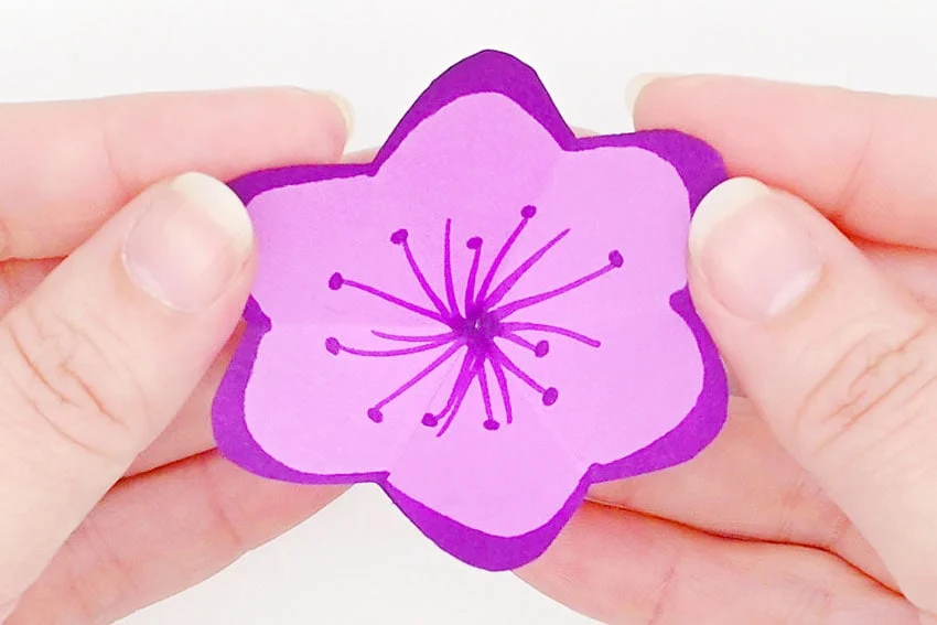 pop-up flower cards paper craft instruction image 12